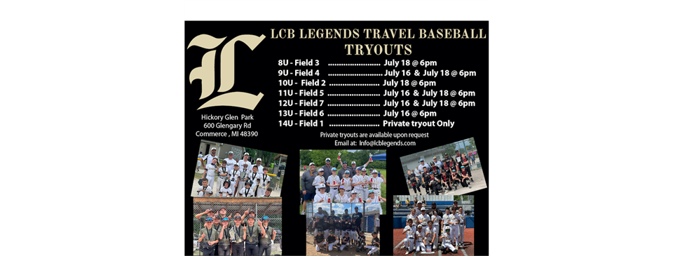 2025 Tryout Schedule